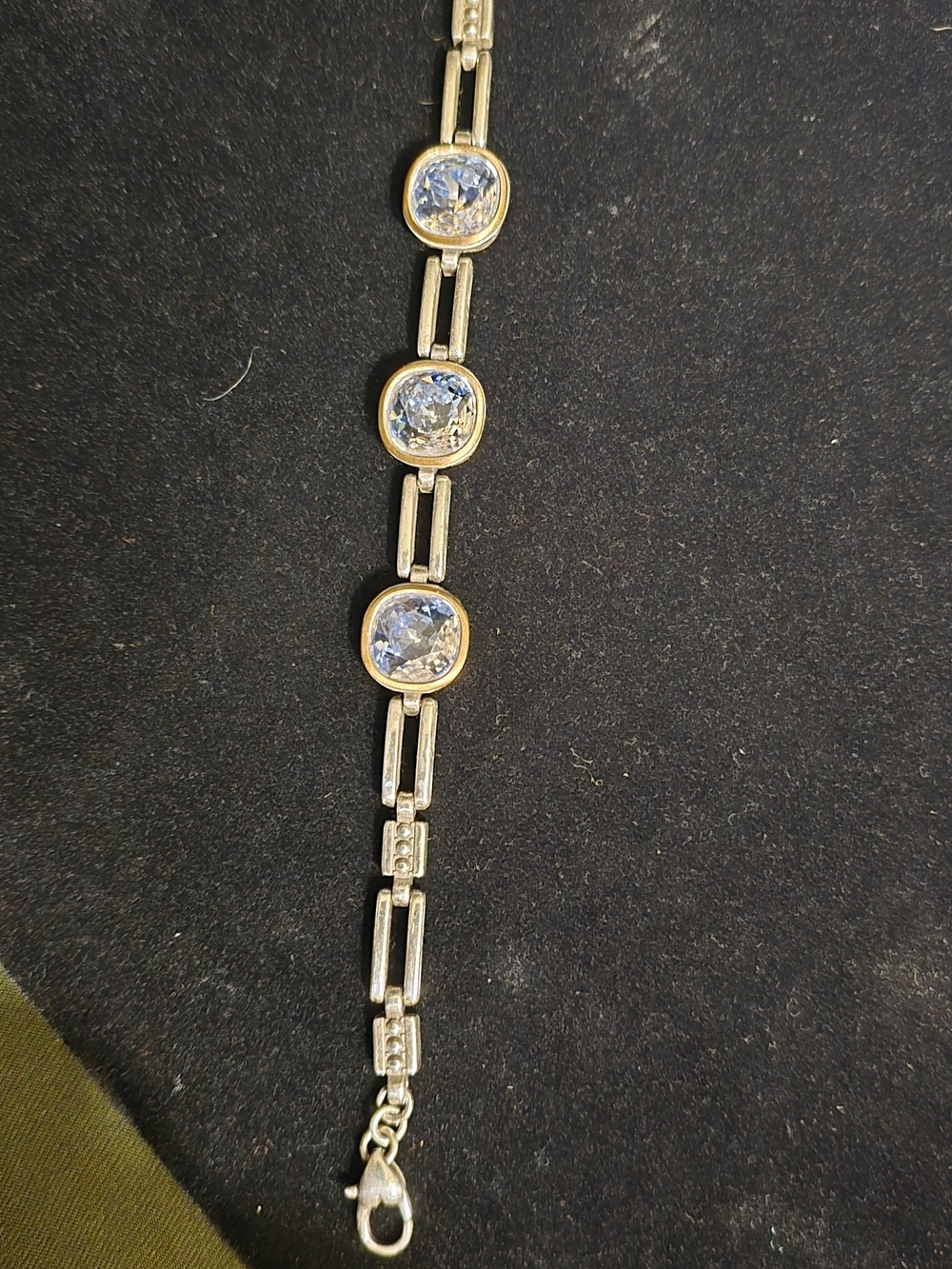 Retired Lavender Brighton "Venusian" Mixed-Metals Crystal Bracelet,